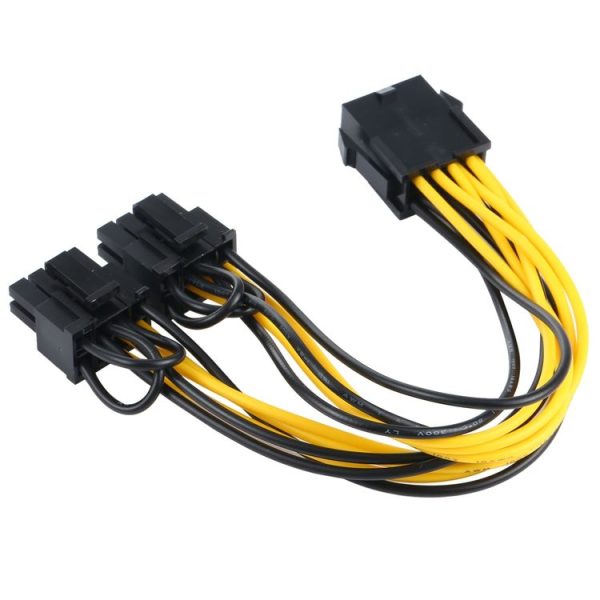 Graphics Card to Dual 8 (6+2) Pin Graphics Card Adapter Power Supply Cable - Image 4