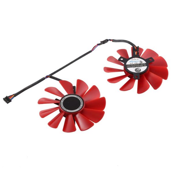 FDC10U12S9-C 0.45amp 4 Pin Graphics Video Card Cooling Fans for XFX RX 560D RX 570 RX 580 RX Vega, Diameter: 85mm, Pairs - Image 3