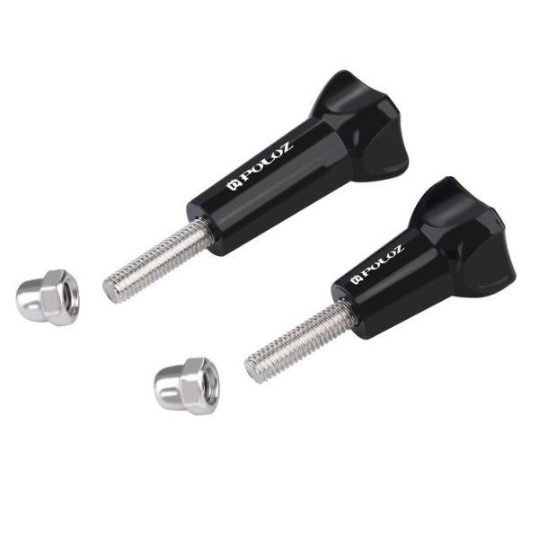 PULUZ Plastic Thumb Knob Standard Long Screw + Short ScrewGoPro, Insta360, DJI and Other Action Cameras (Black) - Image 4