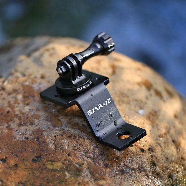 PULUZ Aluminum Alloy Motorcycle Fixed Holder Mount with Tripod Adapter & Screw for GoPro, Insta360, DJI and Other Action Cameras (Black) - Image 9