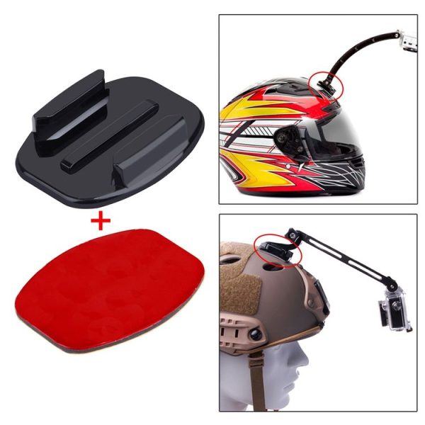 PULUZ 2 Flat Surface Mounts + 2 Adhesive Mount Stickers for PULUZ Action Sports Cameras Jaws Flex Clamp Mount for GoPro, Insta360, DJI and Other Action Cameras - Image 6