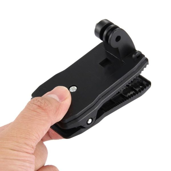 PULUZ 360 Degree Rotating Backpack Hat Rec-mounts Quick Release Clamp Mount for GoPro, Insta360, DJI and Other Action Cameras - Image 5