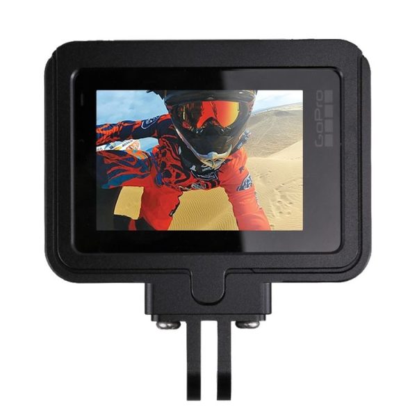 PULUZ Housing Shell CNC Aluminum Alloy Protective Cage with Insurance Frame for GoPro HERO (2018) / 7 Black / 6 / 5 (Black) - Image 3