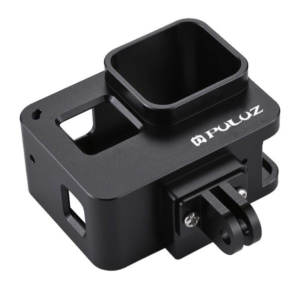 PULUZ Housing Shell CNC Aluminum Alloy Protective Cage with Insurance Frame for GoPro HERO (2018) / 7 Black / 6 / 5 (Black) - Image 5