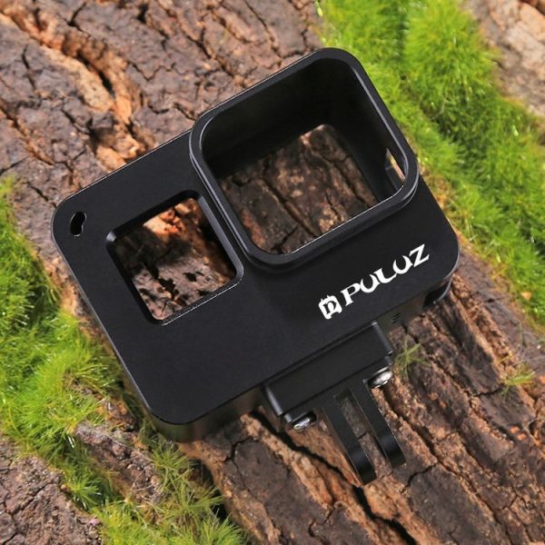 PULUZ Housing Shell CNC Aluminum Alloy Protective Cage with Insurance Frame for GoPro HERO (2018) / 7 Black / 6 / 5 (Black) - Image 8