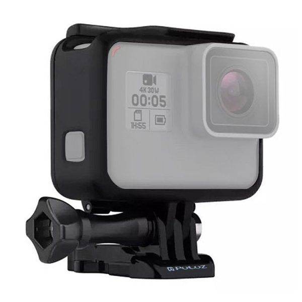 PULUZ ABS Plastic Housing Shell Frame Mount Protective Case Cage with Pedestal and Long Screw for GoPro HERO (2018) / 7 Black / 6 / 5