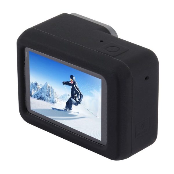 PULUZ Silicone Protective Case with Lens Cover for GoPro HERO7 Black / 7 White / 7 Silver / 6 / 5 (Black) - Image 4
