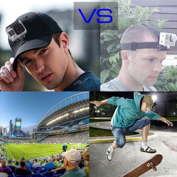 PULUZ Baseball Hat with J-Hook Buckle Mount & Screw for GoPro, DJI OSMO Action and Other Action Cameras (Black) - Image 8