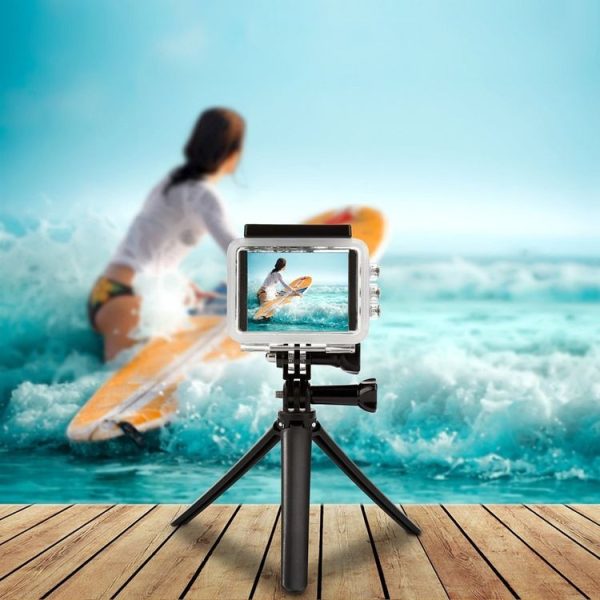 PULUZ 3-Way Grip Foldable Tripod Selfie-stick Extension Monopod for GoPro, Insta360 ONE R, DJI Osmo Action and Other Action Cameras, Length: 20-58cm - Image 12