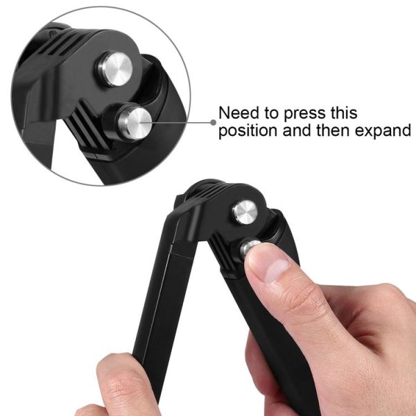PULUZ 3-Way Grip Foldable Tripod Selfie-stick Extension Monopod for GoPro, Insta360 ONE R, DJI Osmo Action and Other Action Cameras, Length: 20-58cm - Image 6