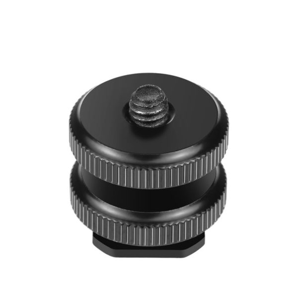 PULUZ Reinforced Hot Shoe 1 / 4 inch Screw Adapter with Double Nut for DSLR Cameras, GoPro HERO10 Black / HERO9 Black / HERO8 Black / HERO7 / 6 / 5 / 5 Session / 4 Session / 4 / 3+ / 3 / 2 / 1, Xiaoyi and Other Action Cameras - Image 2