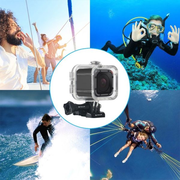 PULUZ 45m Underwater Waterproof Housing Diving Protective Case for GoPro HERO5 Session / HERO4 Session / HERO Session, with Buckle Basic Mount & Screw - Image 8