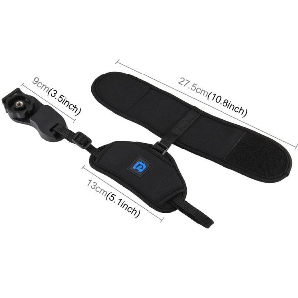 PULUZ Soft Neoprene Hand Grip Wrist Strap with 1 / 4 inch Screw Plastic Plate for SLR / DSLR Cameras - Image 3