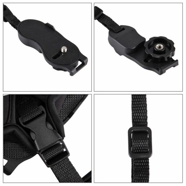 PULUZ Soft Neoprene Hand Grip Wrist Strap with 1 / 4 inch Screw Plastic Plate for SLR / DSLR Cameras - Image 5