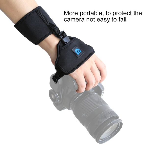 PULUZ Soft Neoprene Hand Grip Wrist Strap with 1 / 4 inch Screw Plastic Plate for SLR / DSLR Cameras - Image 6