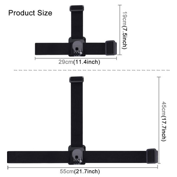 PULUZ Elastic Mount Belt Adjustable Head Strap for GoPro, Insta360 ONE R, DJI Osmo Action and Other Action Cameras - Image 4