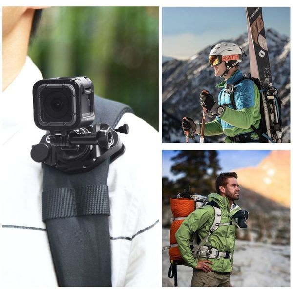 PULUZ Capture Camera Clip CNC Aluminum Alloy Quick Release Clip with Plate (Black) - Image 9