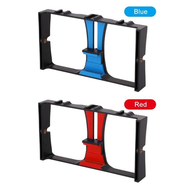 PULUZ Vlogging Live Broadcast Smartphone Video Rig Filmmaking Recording Handle Stabilizer Bracket for iPhone, Galaxy, Huawei, Xiaomi, HTC, LG, Google, and Other Smartphones (Blue) - Image 10