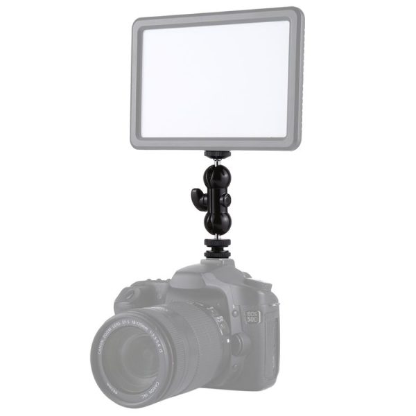 PULUZ Flash Hot Shoe Swivel Ball Head 1 / 4 inch Tripod Screw Magic Arm with Lock
