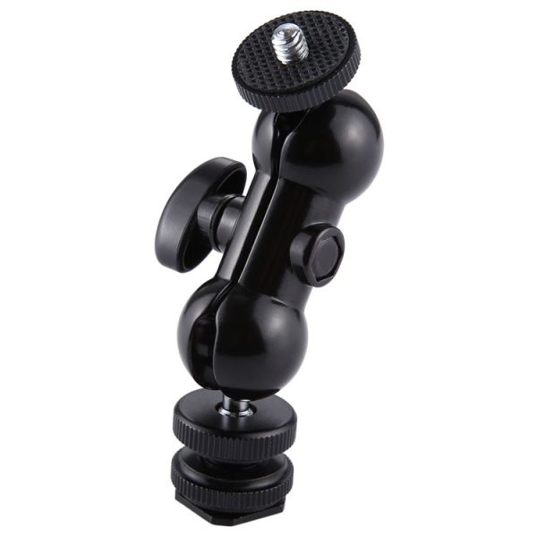 PULUZ Flash Hot Shoe Swivel Ball Head 1 / 4 inch Tripod Screw Magic Arm with Lock - Image 2