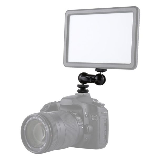 PULUZ Flash Hot Shoe Swivel Ball Head 1 / 4 inch Tripod Screw Magic Arm with Lock - Image 6