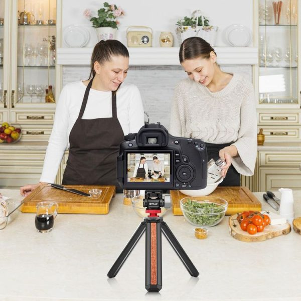 PULUZ Mini 180 Degree Swing Tripod Ball Head Cold Shoe Mount Adapter (Red) - Image 7