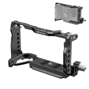 Sony A6700 PULUZ Metal Camera Cage Stabilizer Rig (Black)