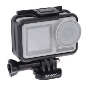 PULUZ Standard Border Frame ABS Protective Cage for DJI Osmo Action, with Buckle Basic Mount & Screw (Black)