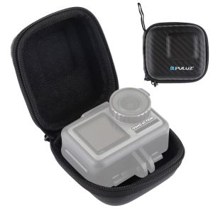 PULUZ Mini Portable Carbon Fiber Storage Bag for GoPro HERO13 Black / 12 Black / 11 Black / 10 Black / 9 Black and other Similar Size Cameras