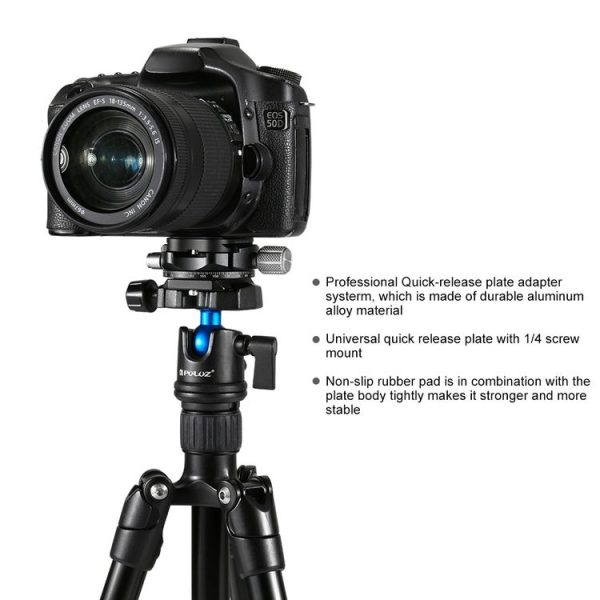 PULUZ Aluminum Alloy Quick Release Plate for Panoramic Head (Grey) - Image 10