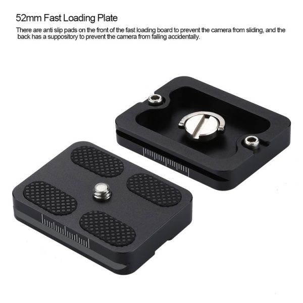 PULUZ Aluminum Alloy Quick Release Plate for Panoramic Head (Grey) - Image 8
