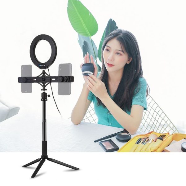 PULUZ Handheld Adjustable Aluminum Alloy Tripod Mount Monopod Extension Central Shaft Rod - Image 6