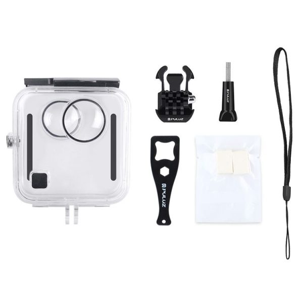 PULUZ 45m Underwater Waterproof Shockproof Housing Diving Case for GoPro Fusion, with Buckle Basic Mount & Screw - Image 8