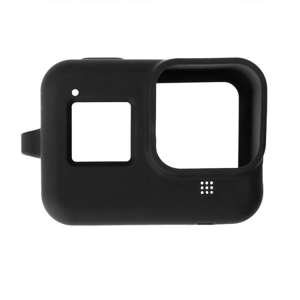 PULUZ Silicone Protective Case Cover with Wrist Strap for GoPro HERO8 Black (Black) - Image 4