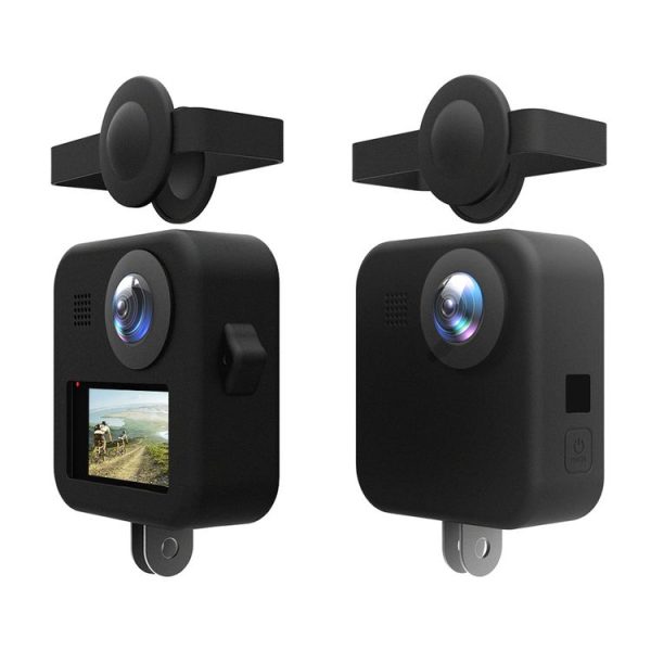 PULUZ for GoPro Max Dual Lens Caps Case + Body Silicone Protective Case (Black) - Image 3