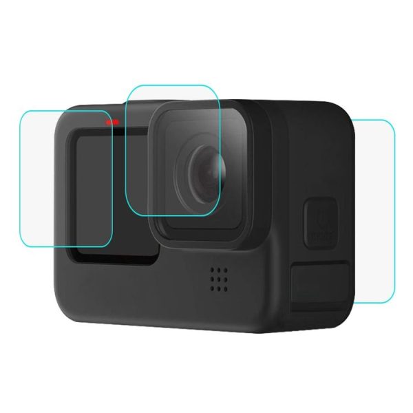 PULUZ for GoPro Hero12 Black / 11 Black / 10 Black / 9 Black Lens + LCD Display 9H 2.5D Tempered Glass Film - Image 2