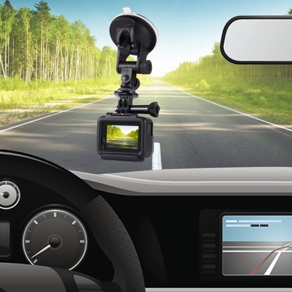 PULUZ Car Suction Cup Mount with Screw & Tripod Mount Adapter & Storage Bag for GoPro, Insta360, DJI and Other Action Cameras - Image 12