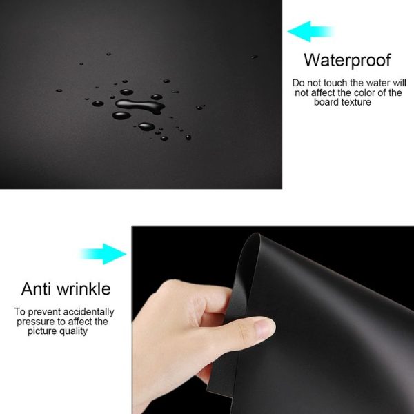 PULUZ Photography Background PVC Paper for Studio Tent Box, Size: 73.5cm x 36cm (Black) - Image 6