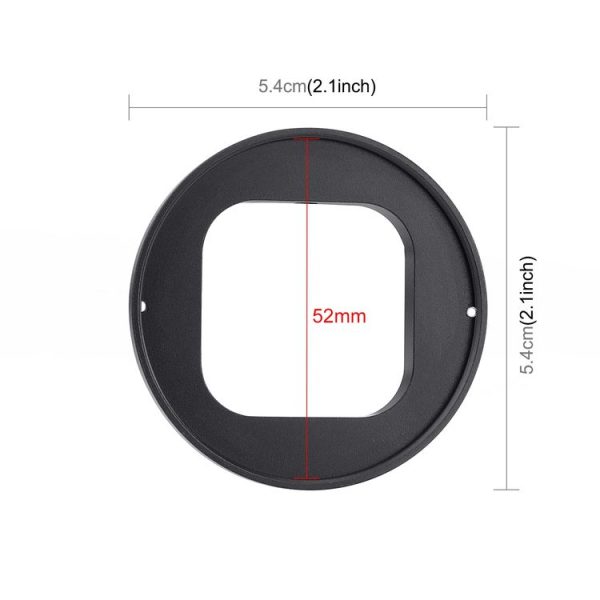 PULUZ 52mm UV Lens Filter for GoPro HERO12 Black / 11 Black Mini / 11 Black / 10 Black / 9 Black, with Adapter Ring - Image 2