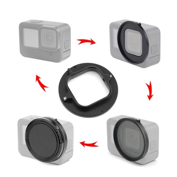 PULUZ 52mm UV Lens Filter for GoPro HERO12 Black / 11 Black Mini / 11 Black / 10 Black / 9 Black, with Adapter Ring - Image 5