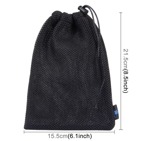 PULUZ Storage Bag with Stay Cord for GoPro, Insta360, DJI and Other Action Cameras Accessories (Black) - Image 3