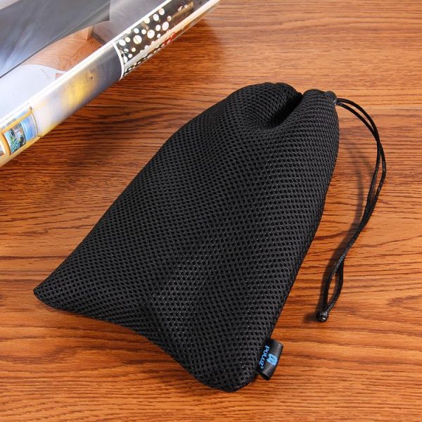 PULUZ Storage Bag with Stay Cord for GoPro, Insta360, DJI and Other Action Cameras Accessories (Black) - Image 5