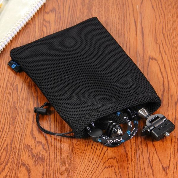 PULUZ Storage Bag with Stay Cord for GoPro, Insta360, DJI and Other Action Cameras Accessories (Black) - Image 6