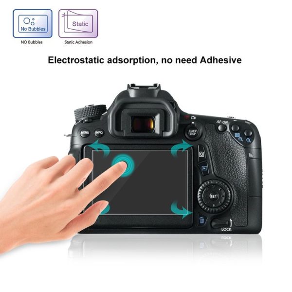 PULUZ 2.5D 9H Tempered Glass Film for Canon 650D, Compatible with 80D / 70D / 77D (9000D) / 800D (X9I) / 700D (X7I) / 750D (X8I) / 760D (8000D) / XC10 / XC15 / 7D2, Pentax Q1 / K-S1 / Q10 / Q7, Panasonic ZS35, Nikon V1 - Image 8