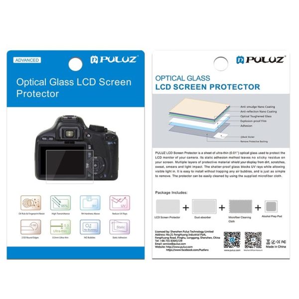 PULUZ 2.5D 9H Tempered Glass Film for Nikon D7100, Compatible with Nikon D5 / D500 / D7100 / D610 / D600 / D750 / D810 / D800 / D800E / D850 / D4S / D5200 / D5100 / P530 / P510, Fujifilm HS33 / HS35 / GFX50S / S1700 / S1770 / S2900 / S2950 / S4000 / HS20 / HS22 / SX420IS / 530HS / 410IS / 430IS / 420IS - Image 4