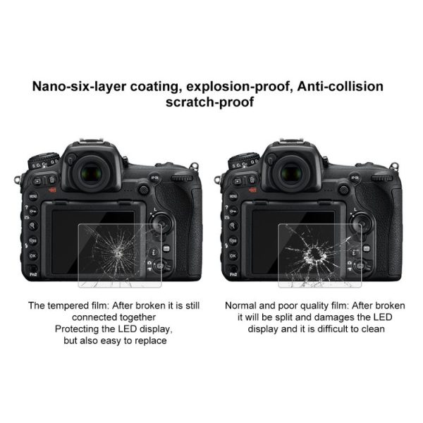 PULUZ 2.5D 9H Tempered Glass Film for Nikon D7100, Compatible with Nikon D5 / D500 / D7100 / D610 / D600 / D750 / D810 / D800 / D800E / D850 / D4S / D5200 / D5100 / P530 / P510, Fujifilm HS33 / HS35 / GFX50S / S1700 / S1770 / S2900 / S2950 / S4000 / HS20 / HS22 / SX420IS / 530HS / 410IS / 430IS / 420IS - Image 7