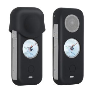 PULUZ Full Body Dust-proof Silicone Protective Case for Insta360 ONE X2 (Black)