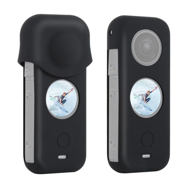 PULUZ Full Body Dust-proof Silicone Protective Case for Insta360 ONE X2 (Black)