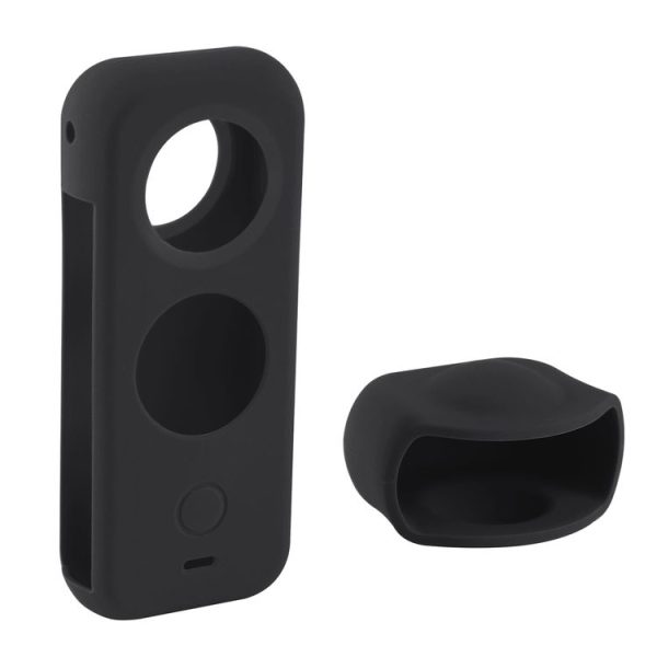 PULUZ Full Body Dust-proof Silicone Protective Case for Insta360 ONE X2 (Black) - Image 8