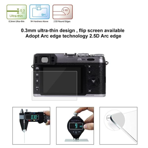 PULUZ 2.5D 9H Tempered Glass Film for Fujifilm X100T, Compatible with Fujifilm XE2 / XE2S / X100F - Image 6
